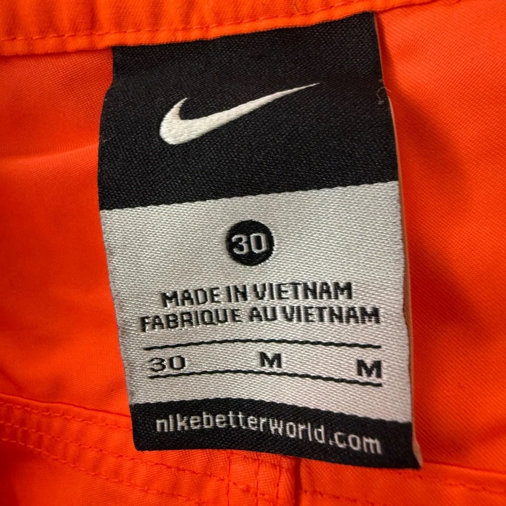 Nike Livestrong Mens Orange Geometric Board Shorts Swim‎ Trunks Size 30 1368